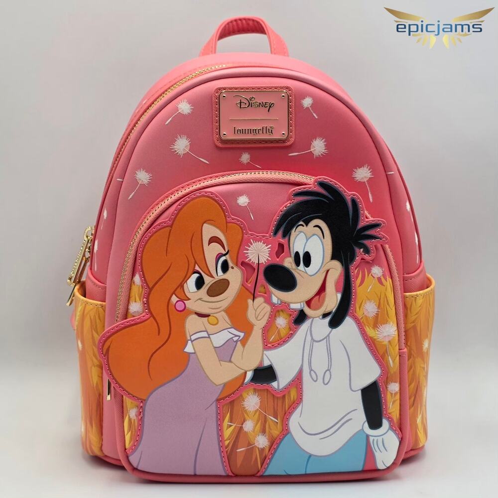 Loungefly Disney A Goofy Movie Max & Roxanne Dandelion Mini Backpack New